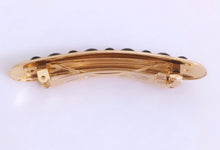 Gold and Black hair barrette